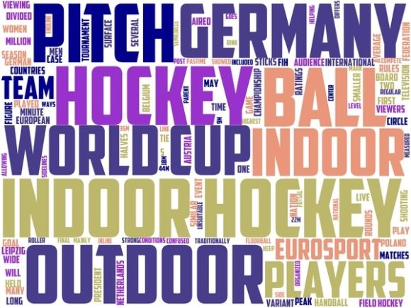 Indoor Field Hockey Wordart Wallpaper
