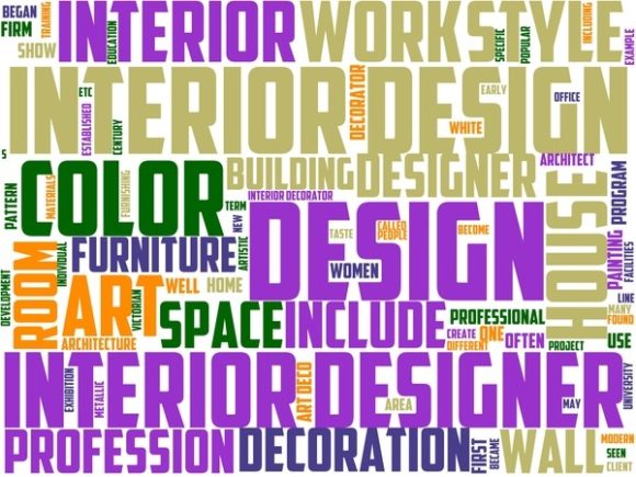 Interior Decorator Wordart Wallpaper: A Flexible Design Resource for Creative Professionals and DIY Enthusiasts