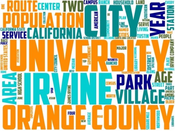 Irvine Wordart Book Cover