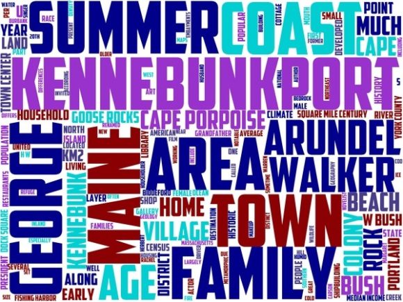 Kennebunkport Wordart Tumbler: A Vibrant, Hand-Drawn Word Cloud for Creative Expression